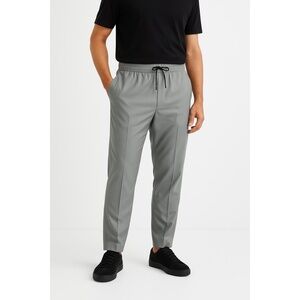 Club Monaco Pants Mens Extra Large Gray Drawstring Trousers Elastic Flat‎ Front